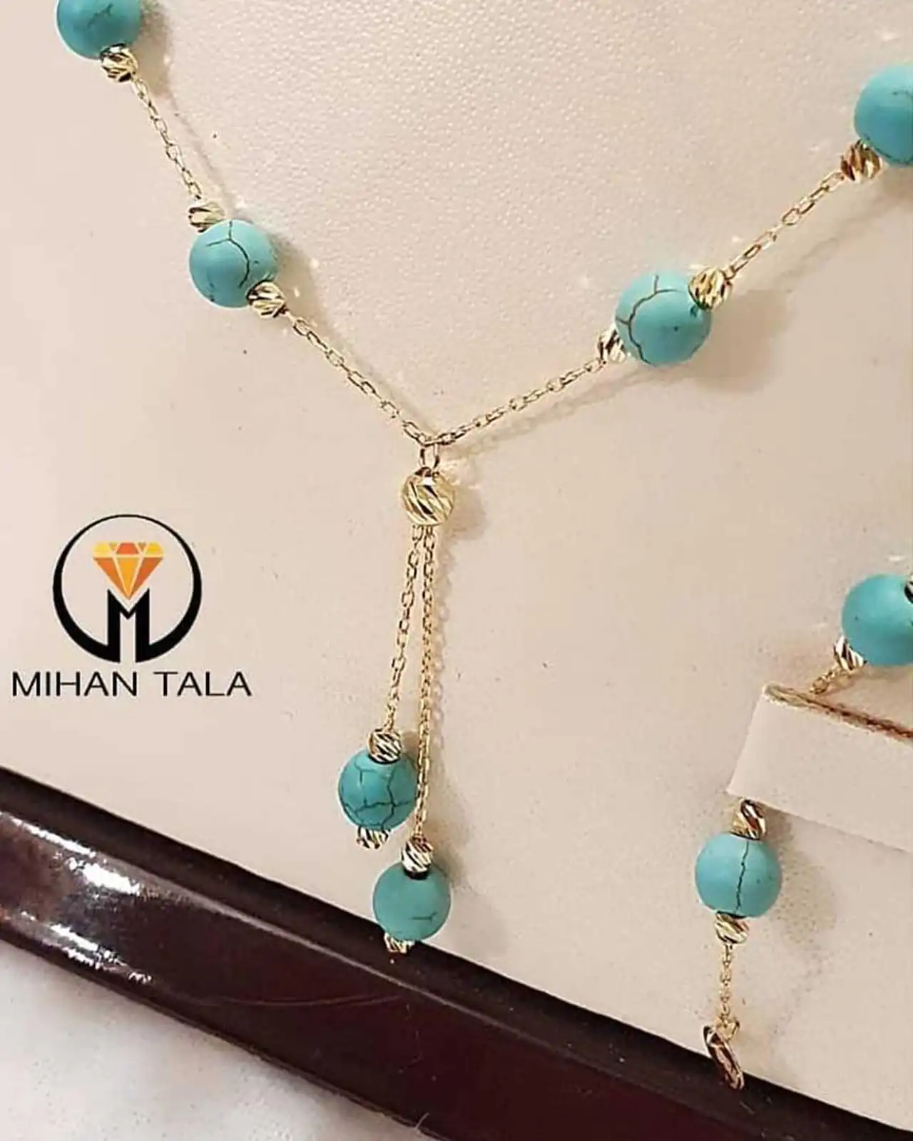 مدل سرویس طلا با نگین فیروزه + زیباترین مدل های سرویس طلا با نگین فیروزه امسال