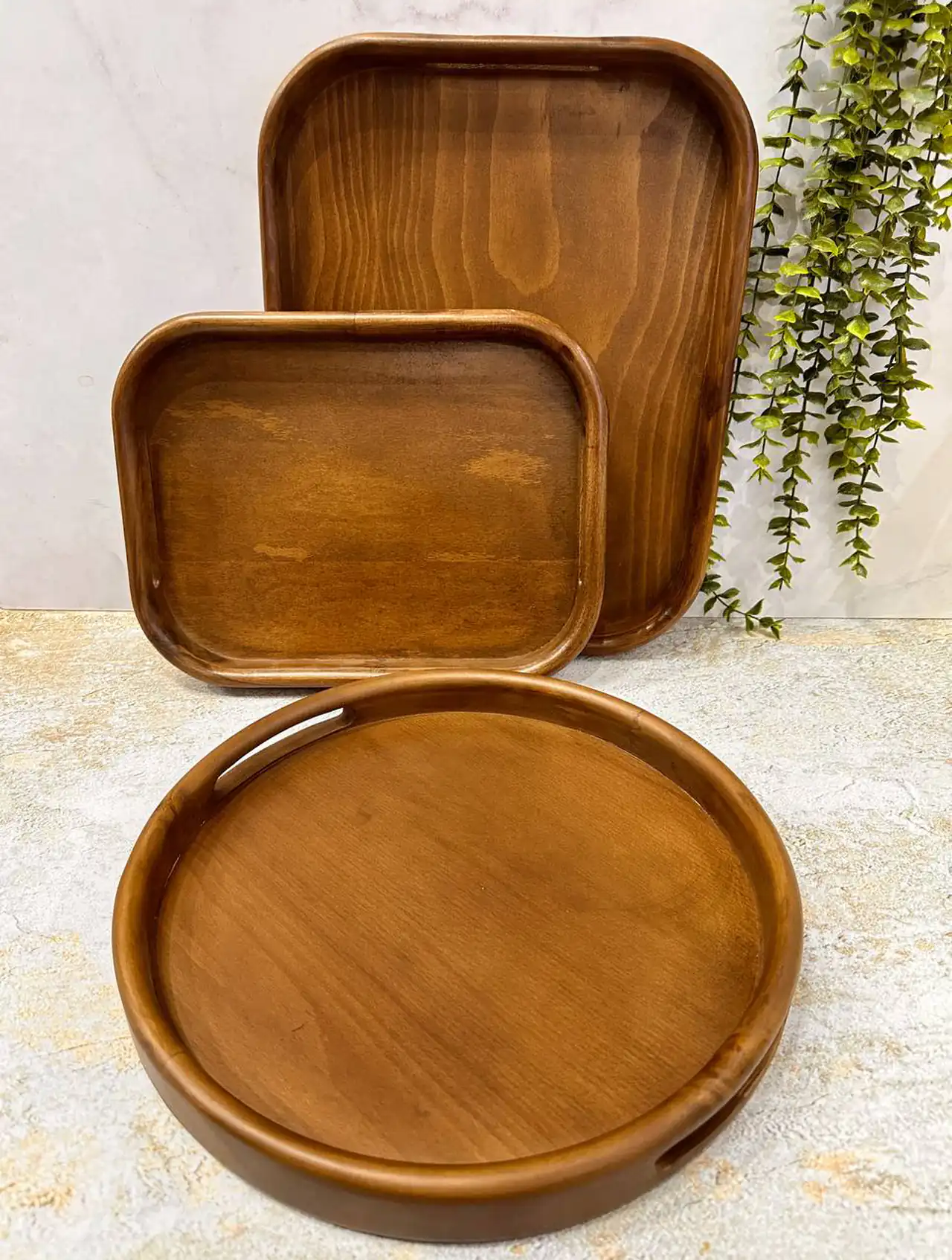 مدل سینی چوبی + زیباترین مدل های سینی چوبی ترند امسال بسیار شیک