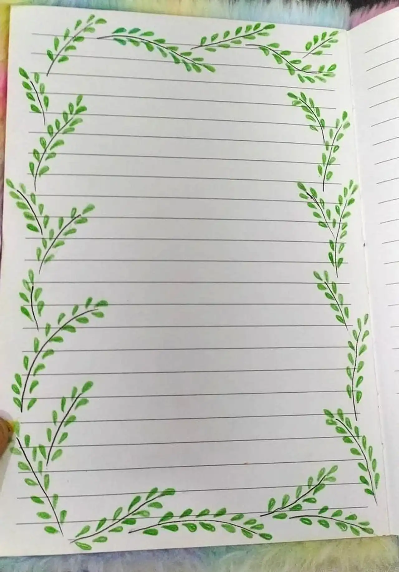 تزیین دفتر مشق دخترانه فانتزی ساده و خوشگل که بچه ها عاشقش میشن