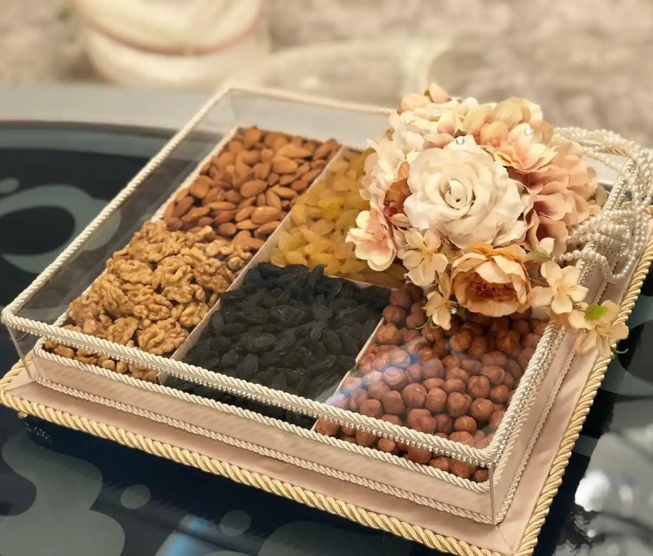 تزیین آجیل شب یلدا + زیباترین مدل های دیزاین و تزیین آجیل شب یلدا 1404