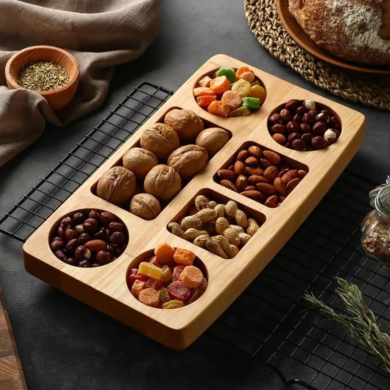تزیین آجیل شب یلدا + زیباترین مدل های دیزاین و تزیین آجیل شب یلدا 1404