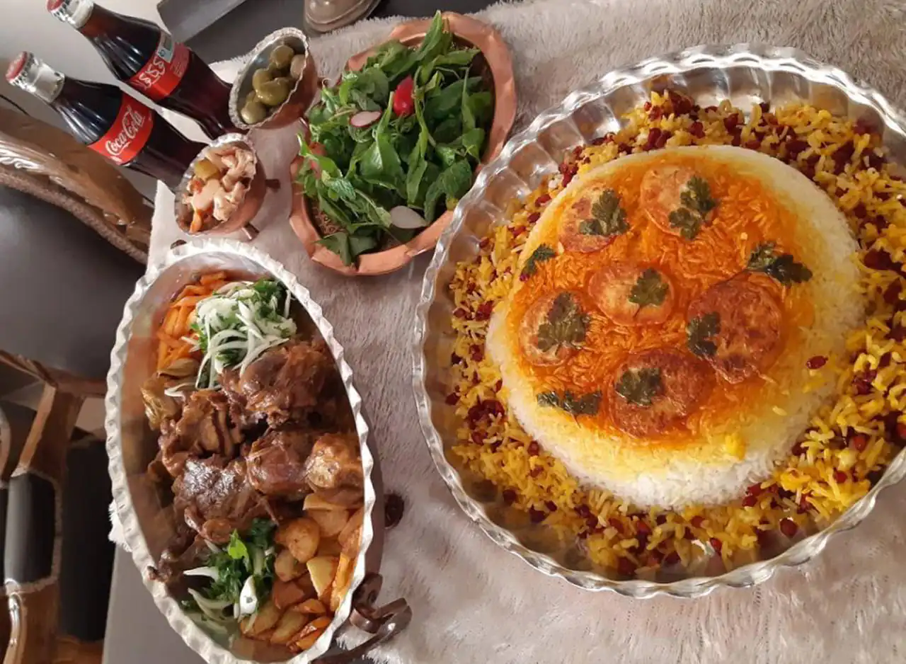 تزیین چلو گوشت + بهترین دیزاین و تزیین چلو گوشت برای مراسم و مهمانی های خاص