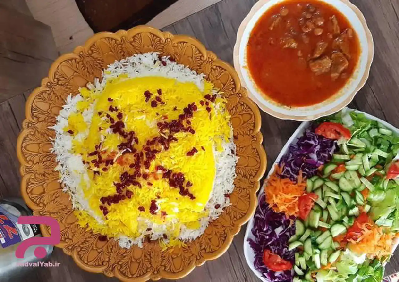 تزیین چلو گوشت + بهترین دیزاین و تزیین چلو گوشت برای مراسم و مهمانی های خاص
