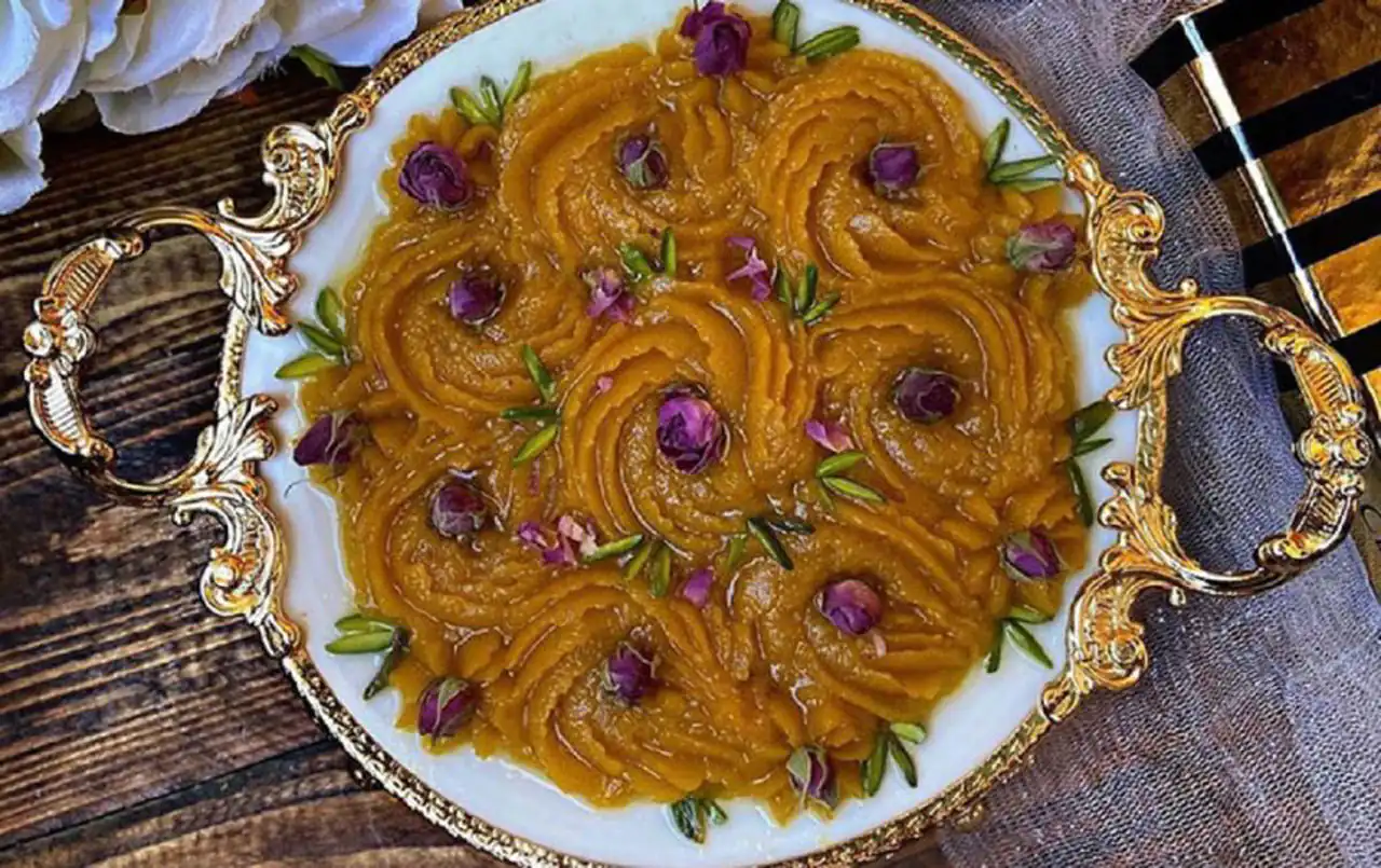 تزیین حلوا مجلسی + زیباترین دیزاین و تزیین حلوا مجلسی بسیار شیک و خفن