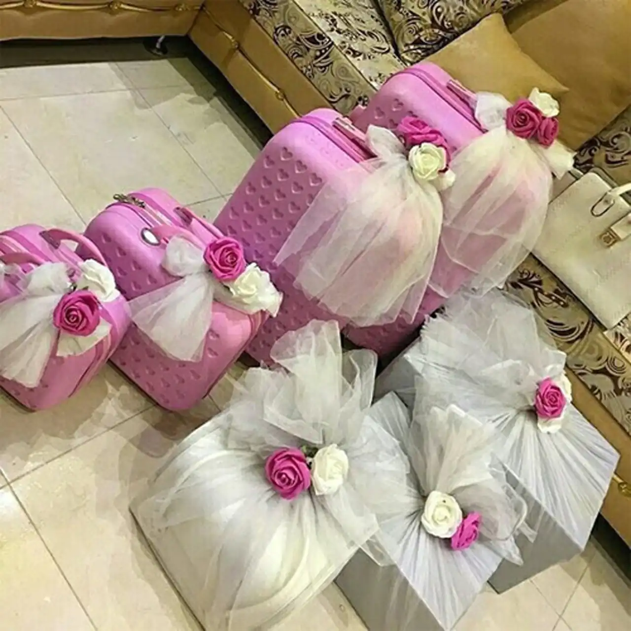 تزیین جهاز عروس با روبان + زیباترین ایده ها برای تزیین جهاز عروس با روبان امسال