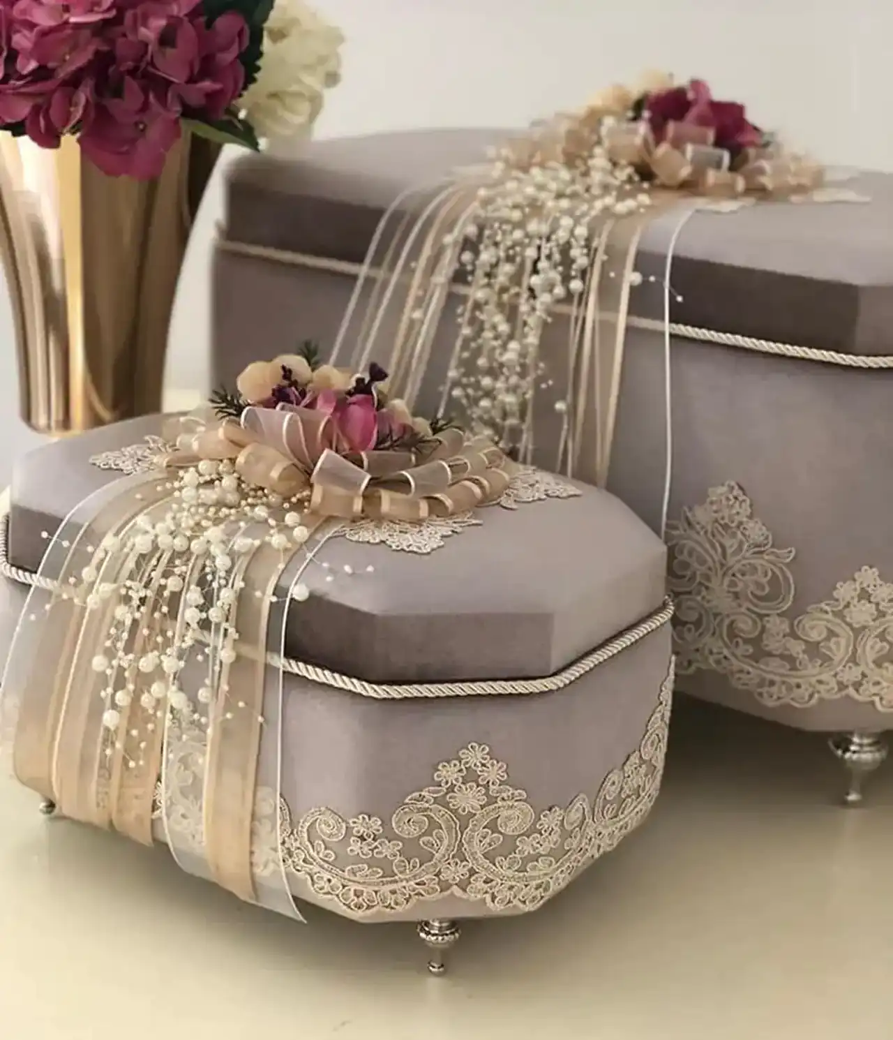 تزیین جهاز عروس با روبان + زیباترین ایده ها برای تزیین جهاز عروس با روبان امسال