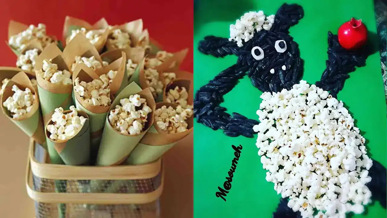 تزیین پفیلا شب یلدا + جدیدترین و شیک ترین مدل های تزیین پفیلا برای شب یلدای امسال