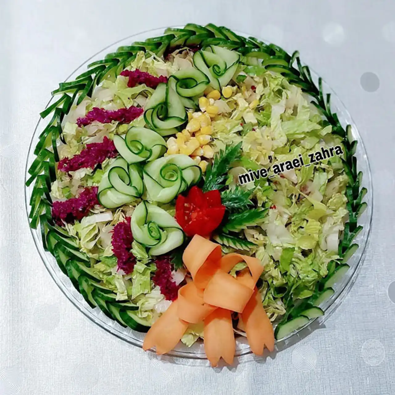 تزیین سالاد + زیباترین مدل های دیزاین و تزیین سالاد ساده و مجلسی برای مهمانی