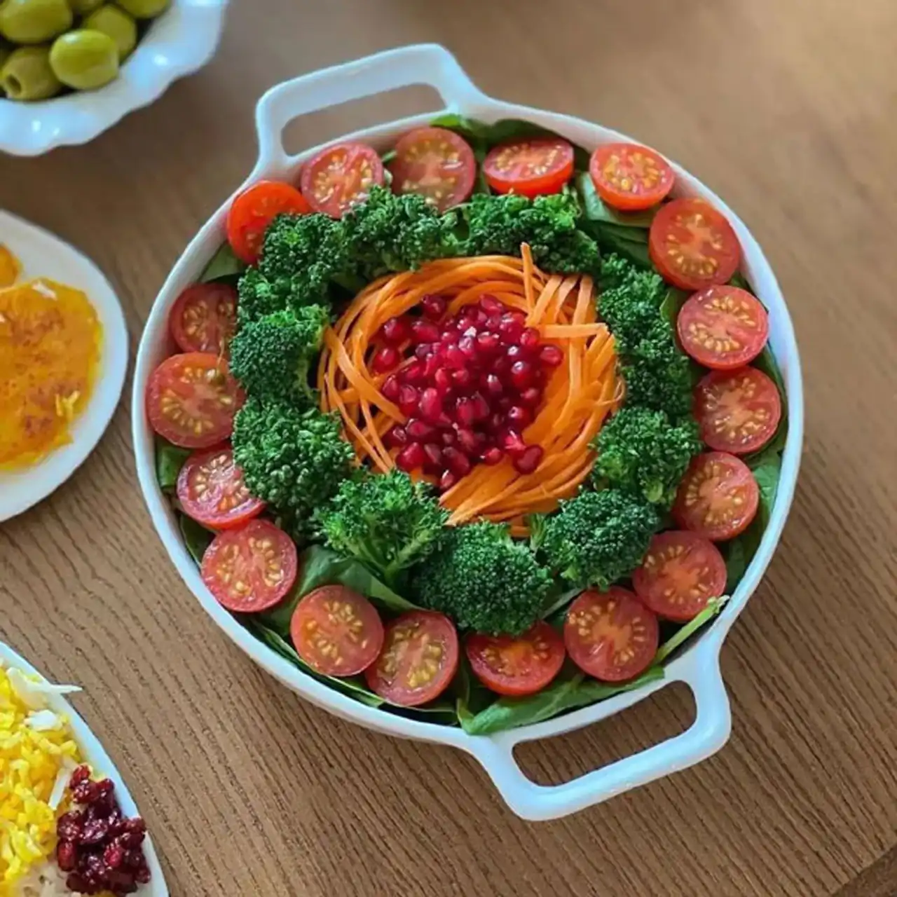 تزیین سالاد + زیباترین مدل های دیزاین و تزیین سالاد ساده و مجلسی برای مهمانی