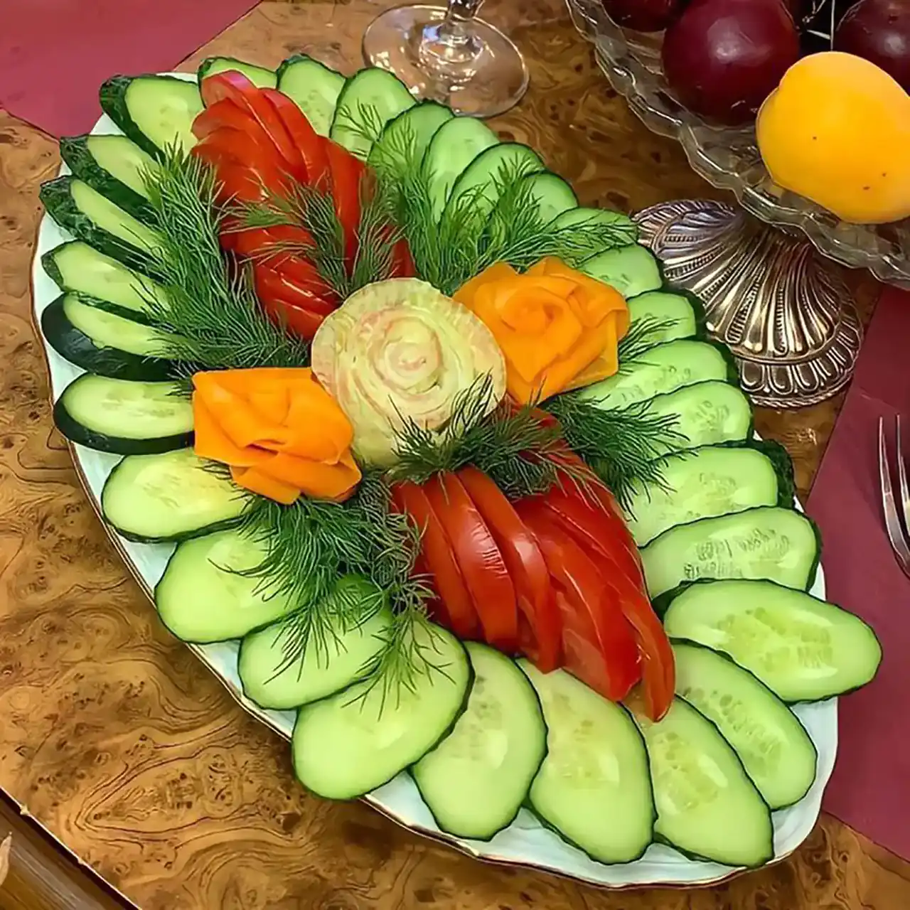 تزیین سالاد + زیباترین مدل های دیزاین و تزیین سالاد ساده و مجلسی برای مهمانی