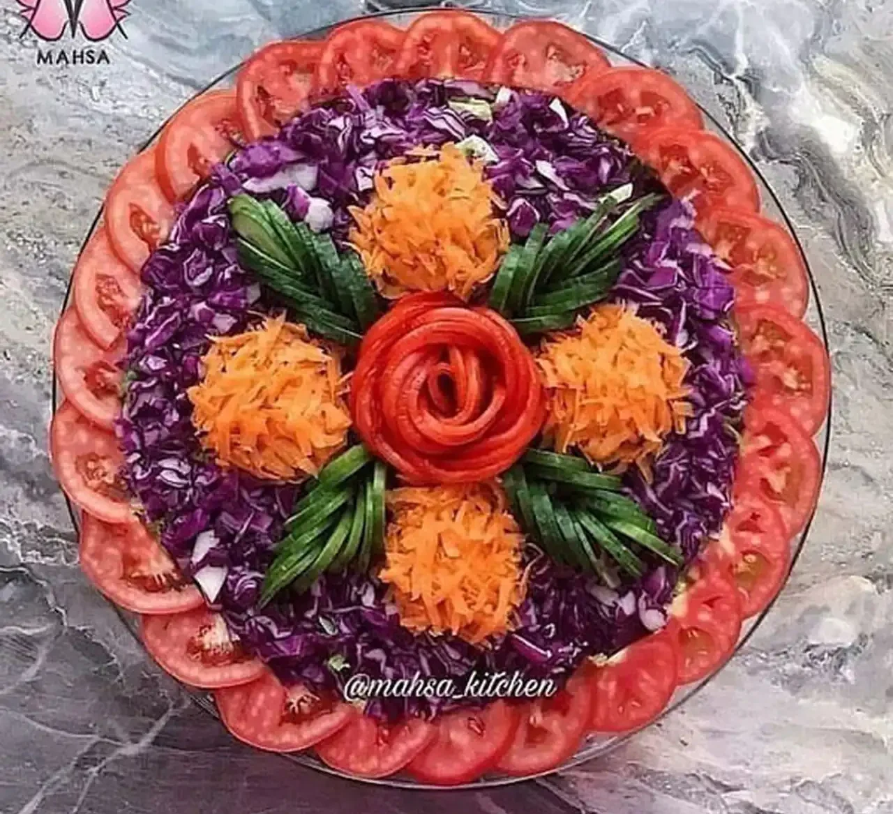 تزیین سالاد + زیباترین مدل های دیزاین و تزیین سالاد ساده و مجلسی برای مهمانی