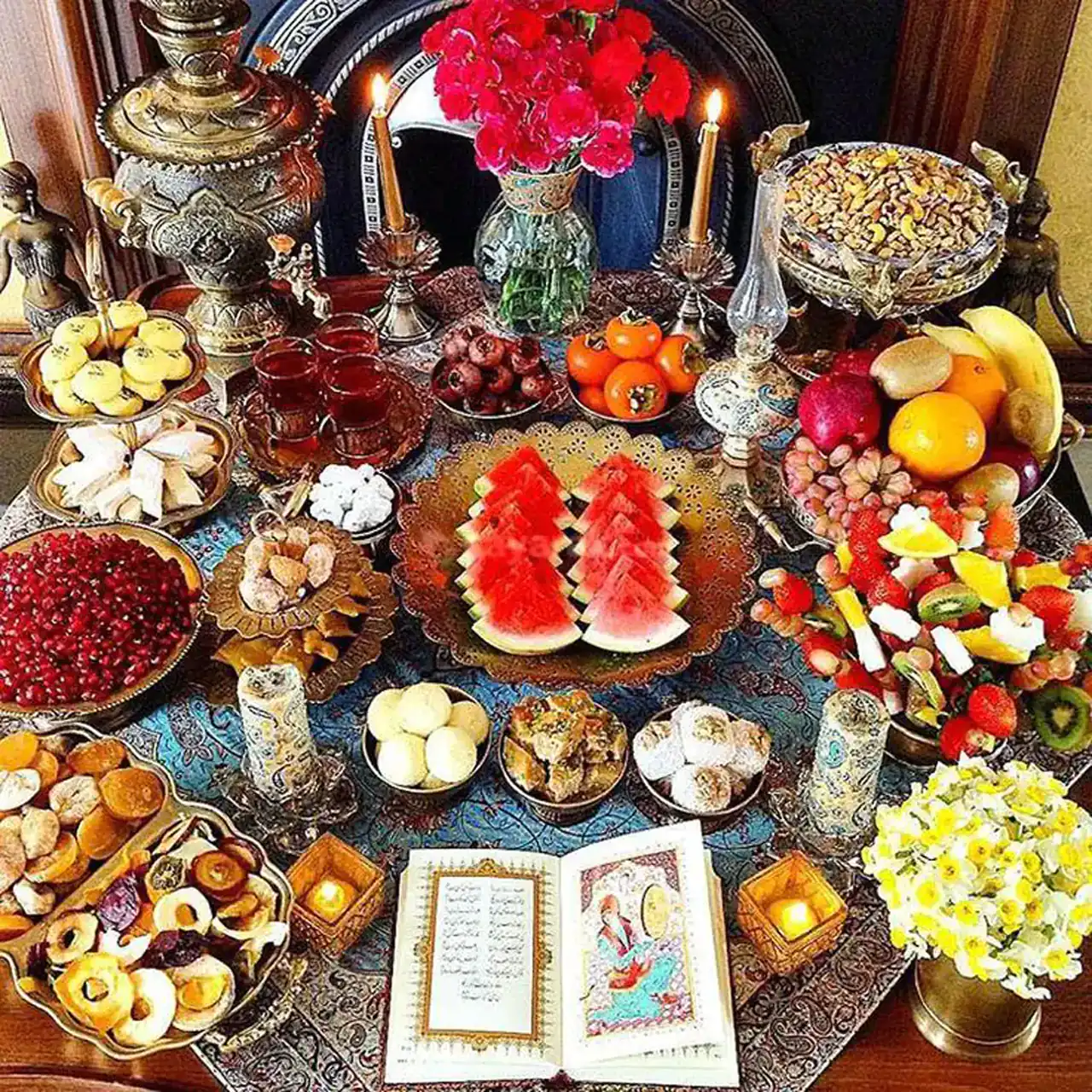 تزیین شب یلدا + زیباترین دیزاین و تزیین برای شب یلدا امسال بسیار شیک