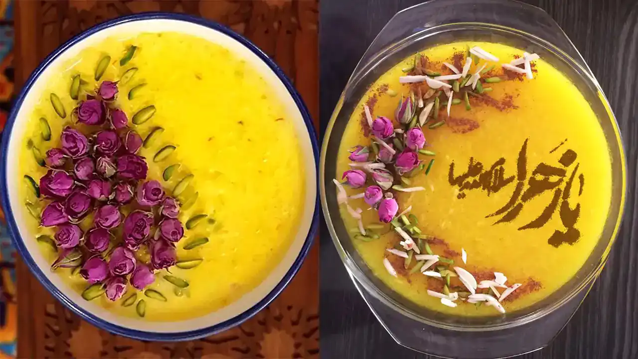 تزیین شله زرد برای ایام فاطمیه + بهترین ایده ها برای تزیین شله زرد برای ایام فاطمیه