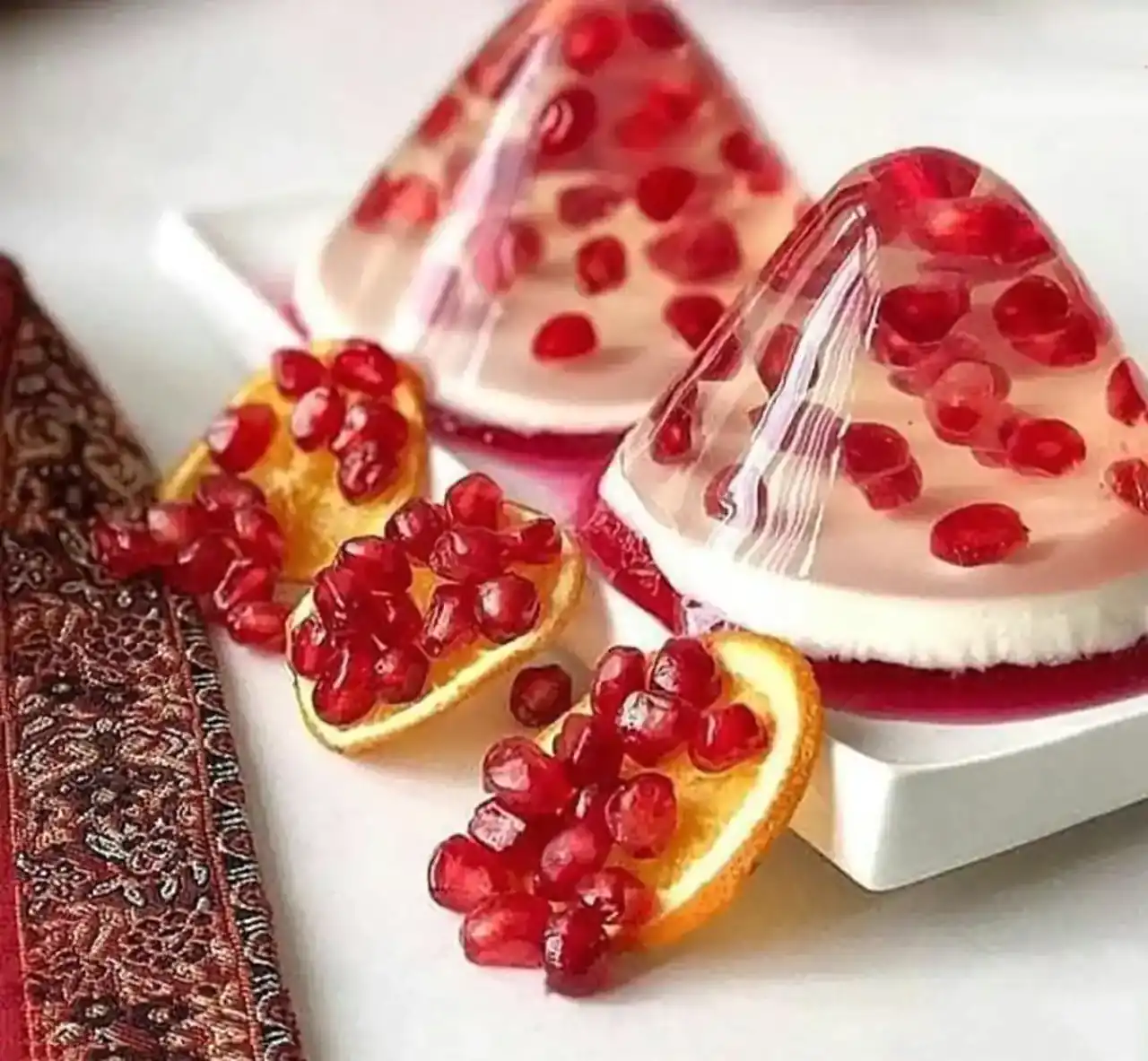 تزیین ژله شب یلدا + زیباترین مدل های دیزاین و تزیین ژله شب یلدا مخصوص امسال