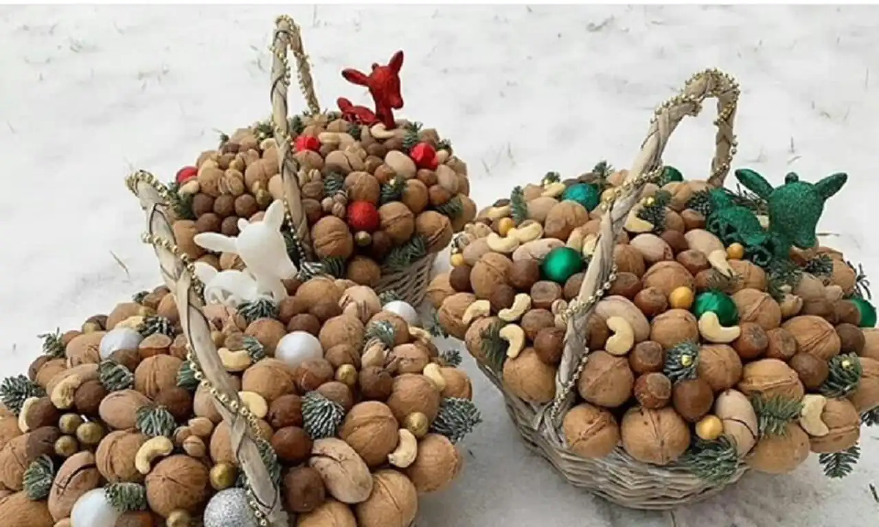 تزیین آجیل شب یلدا برای عروس + زیباترین مدل دیزاین و تزیین آجیل شب یلدا امسال