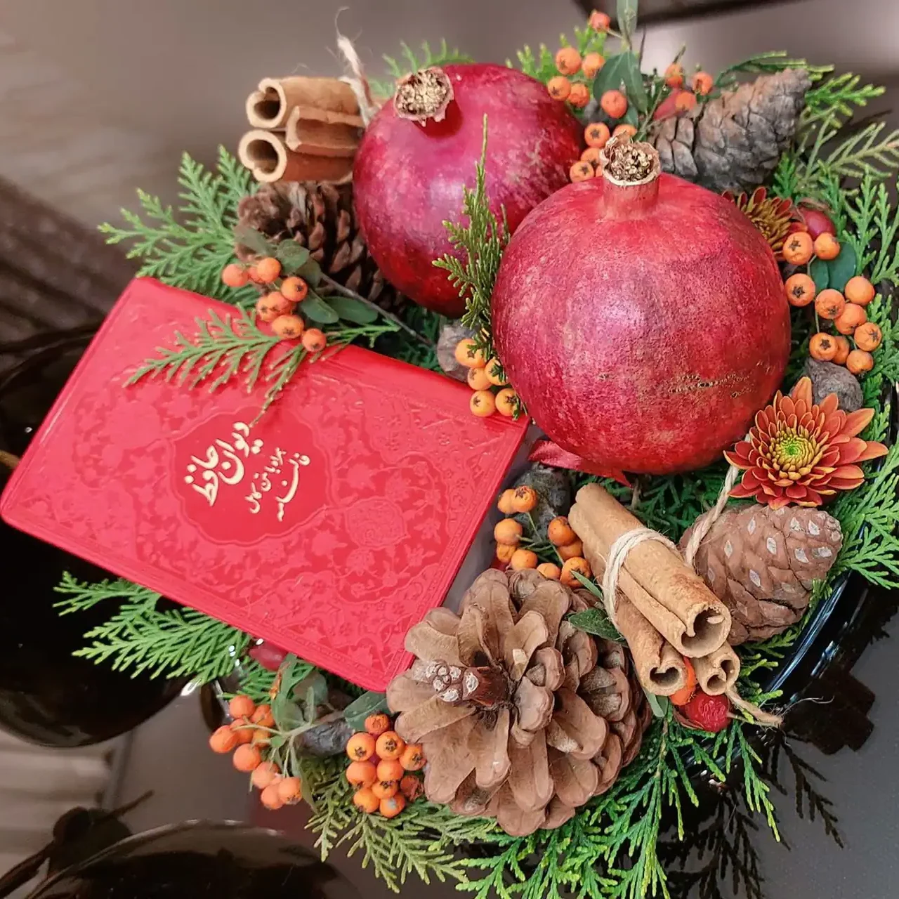تزیین انار شب یلدا ساده + زیباترین دیزاین و تزیین انار شب یلدای ساده امسال