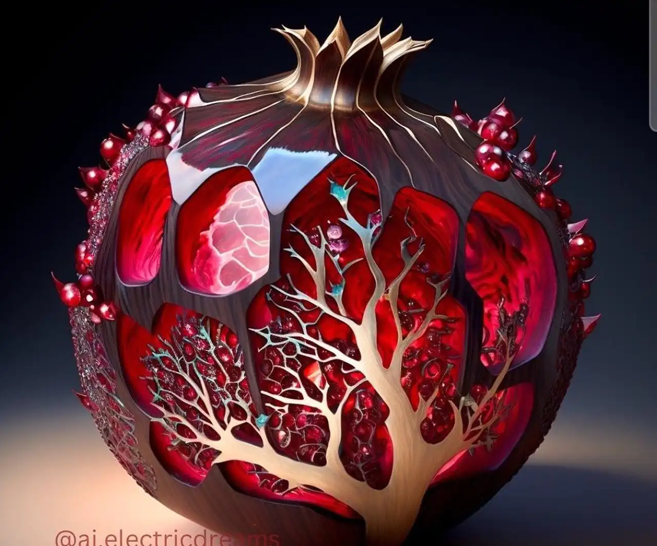 تزیین انار شب یلدا ساده + زیباترین دیزاین و تزیین انار شب یلدای ساده امسال