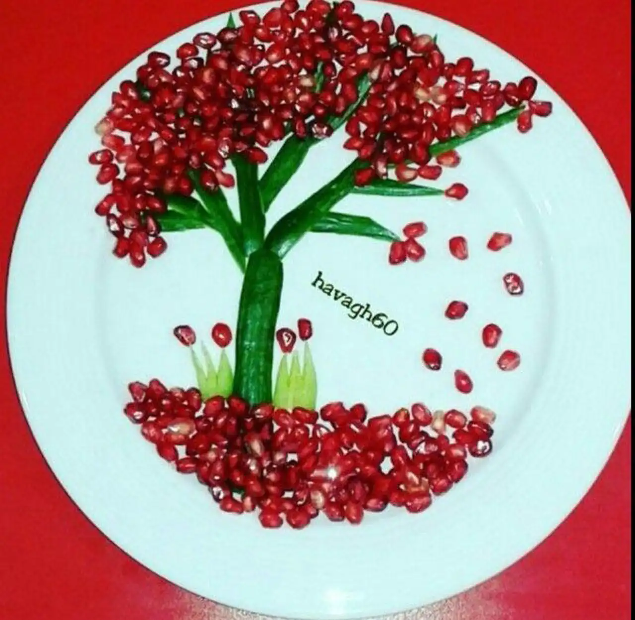 تزیین انار شب یلدا ساده + زیباترین دیزاین و تزیین انار شب یلدای ساده امسال