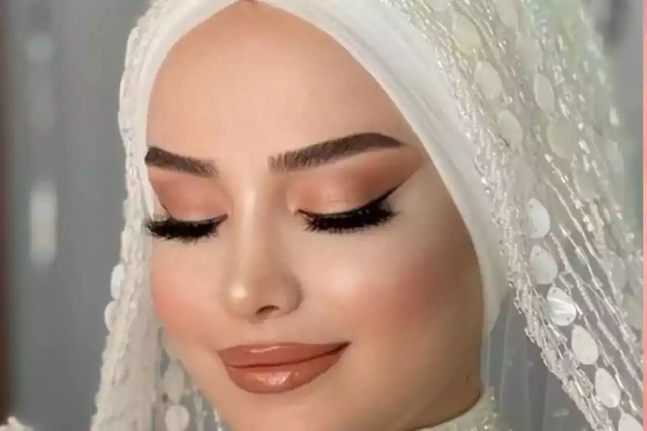 مدل آرایش با حجاب صورت + زیباترین مدل های آرایش صورت بسیار سنگین و شکیل