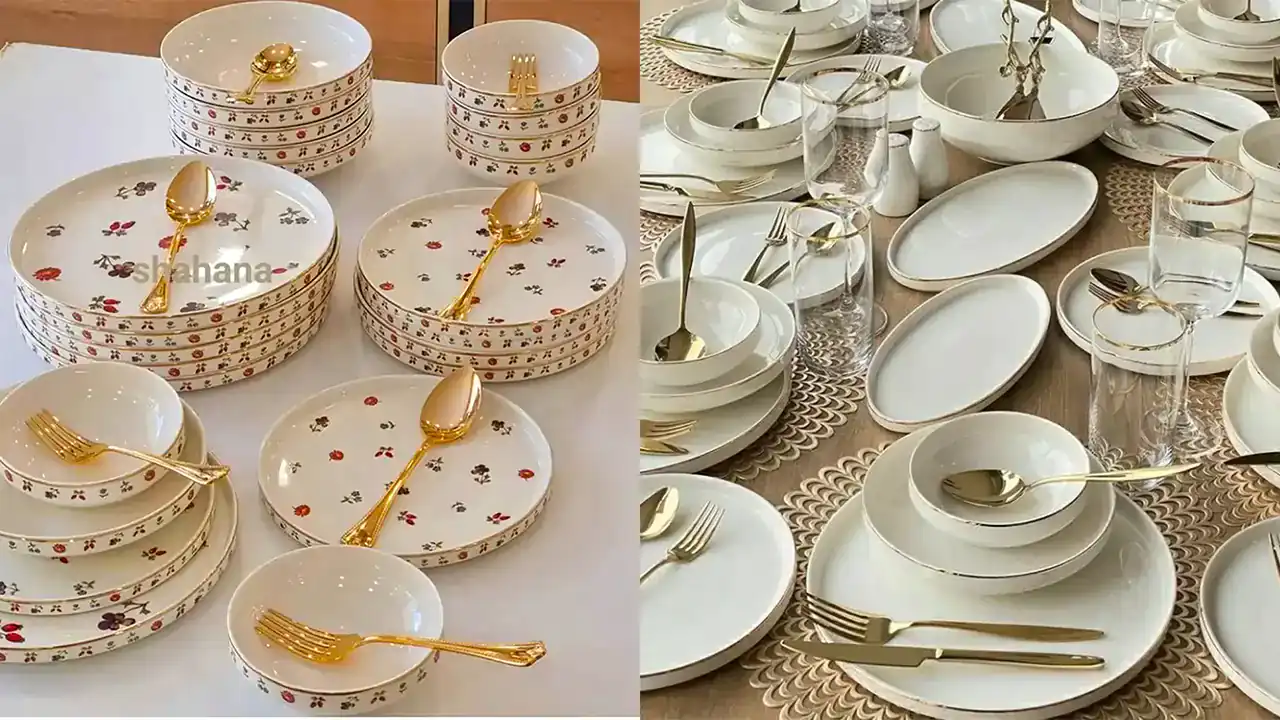 مدل سرویس غذاخوری سرامیکی + شیک ترین مدل های غذاخوری ترند امسال
