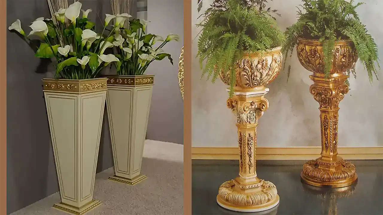 مدل گلدان بزرگ برای پذیرایی + زیباترین مدل های گلدان بزرگ برای پذیرایی بسیار شیک
