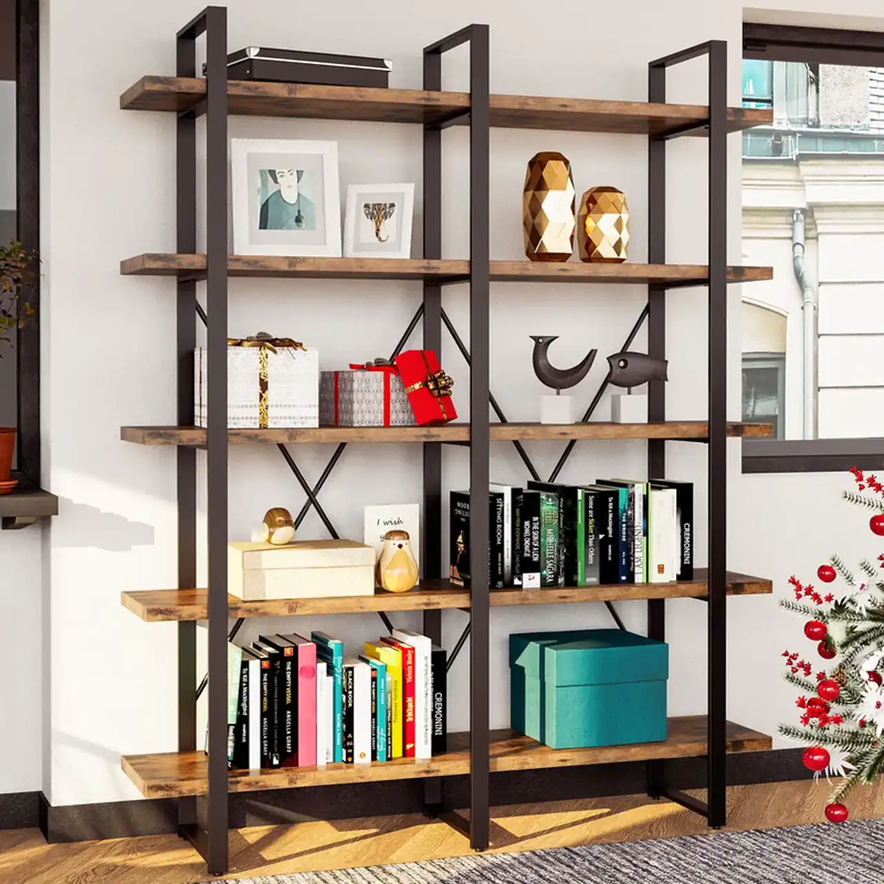 مدل کتابخانه بزرگ + زیباترین و شیک ترین مدل های کتابخانه بزرگ و لاکچری