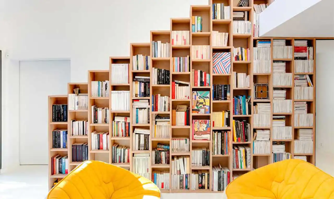 مدل کتابخانه بزرگ + زیباترین و شیک ترین مدل های کتابخانه بزرگ و لاکچری