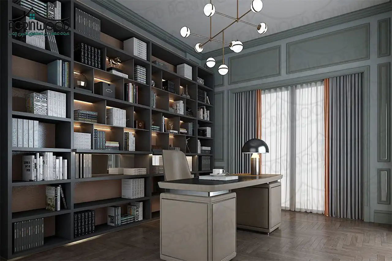 مدل کتابخانه بزرگ + زیباترین و شیک ترین مدل های کتابخانه بزرگ و لاکچری