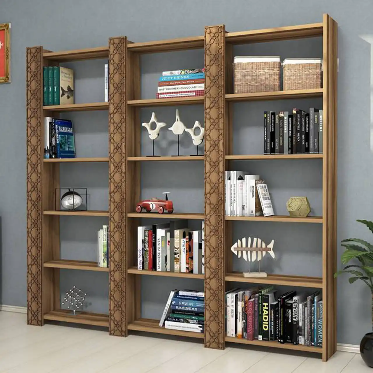 مدل کتابخانه بزرگ + زیباترین و شیک ترین مدل های کتابخانه بزرگ و لاکچری