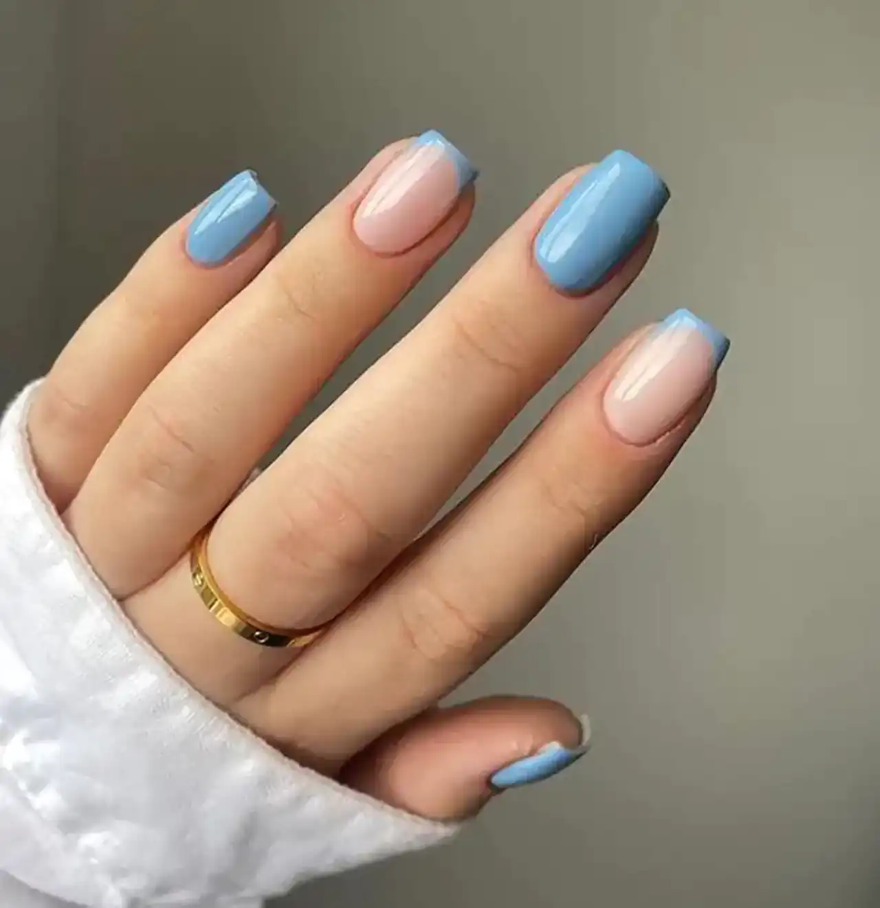 مدل لاک ابی و سفید + زیباترین مدل های لاک ابی و سفید بسیار شیک و لاکچری