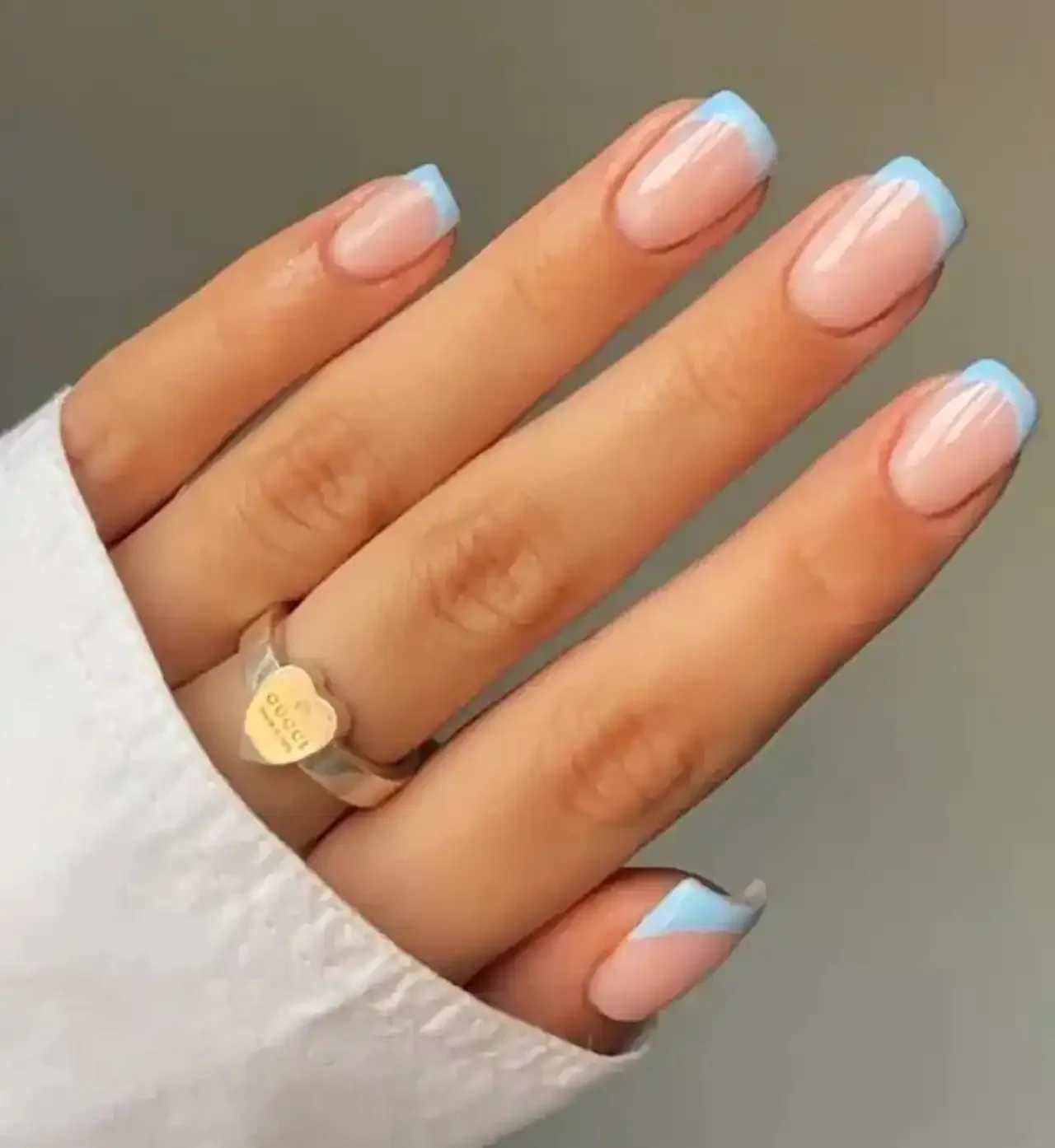 مدل لاک ابی و سفید + زیباترین مدل های لاک ابی و سفید بسیار شیک و لاکچری