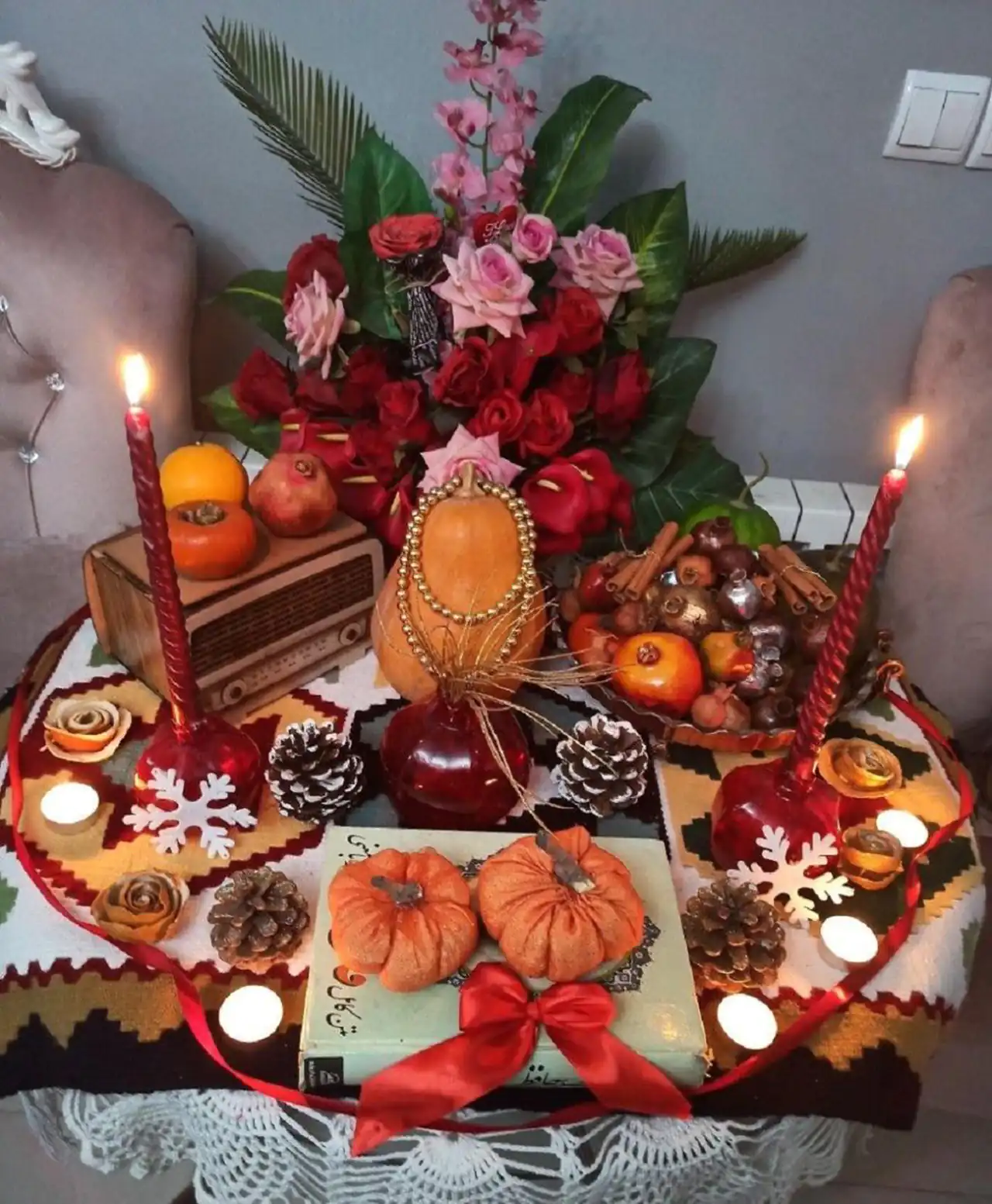 تزیین میوه شب یلدا برای عروس + بهترین ایده ها برای تزیین میوه شب یلدای عروس امسال