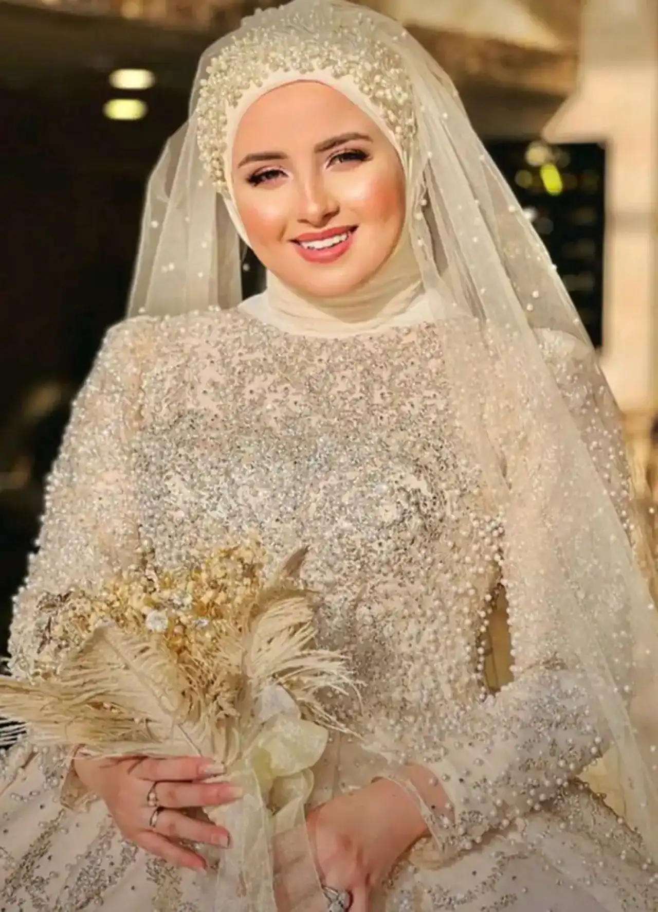مدل عروس با حجاب با میکاپ های اروپایی و نچرال با انها در مجالس بدرخشید