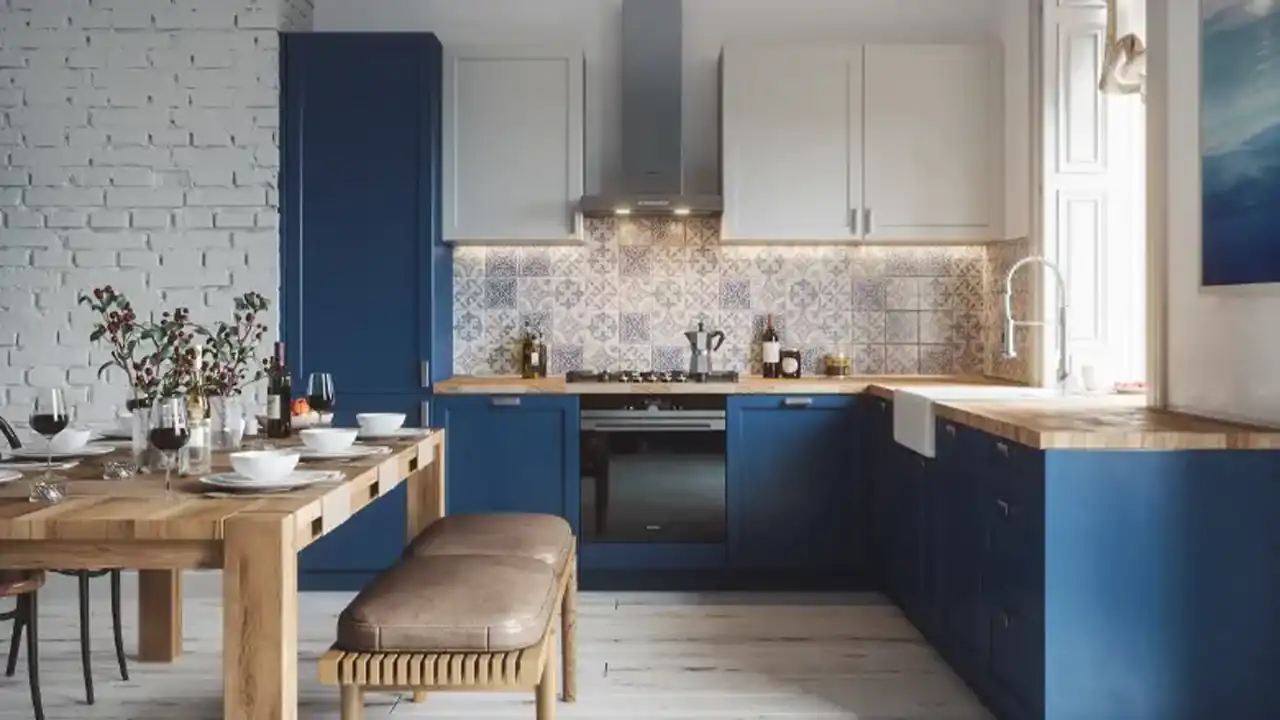مدل آشپزخانه ال کوچک با کابینت های زیبا و لوکس + بهترین طراحی های داخلی