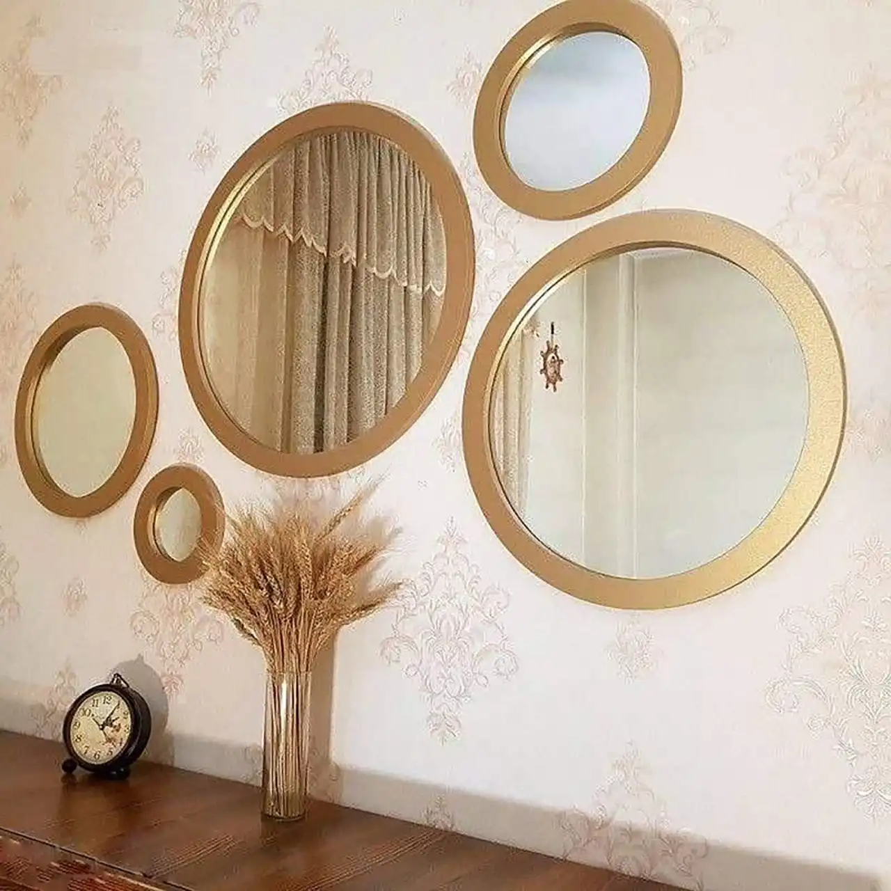 مدل آینه برای روی جاکفشی + نمای ورودی خانهتان را با این مدل آینه و جاکفشی زیباتر کنید