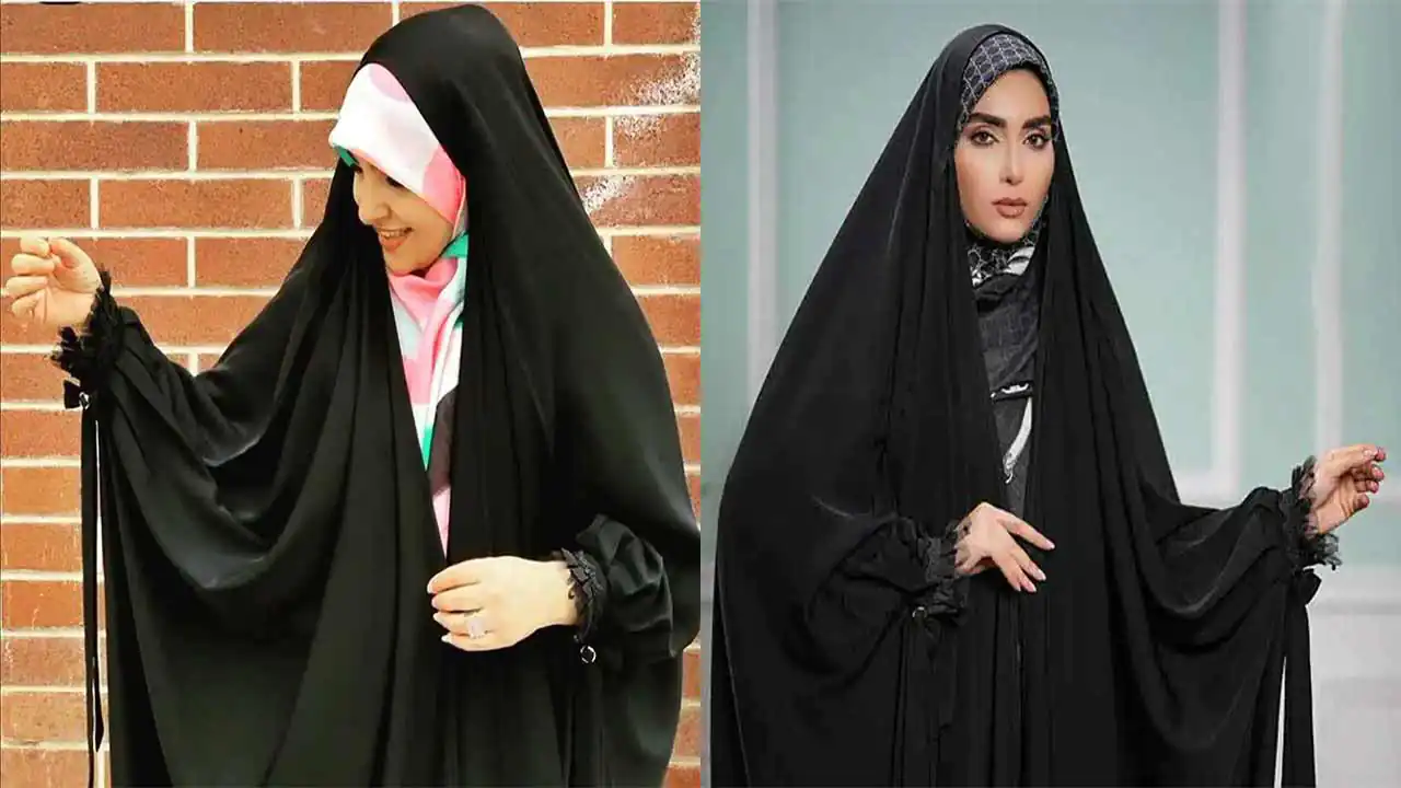 مدل چادر عربی مچ دار ساده و گیپوردار با مدل های زیبا و جدید برای شیک پوشان
