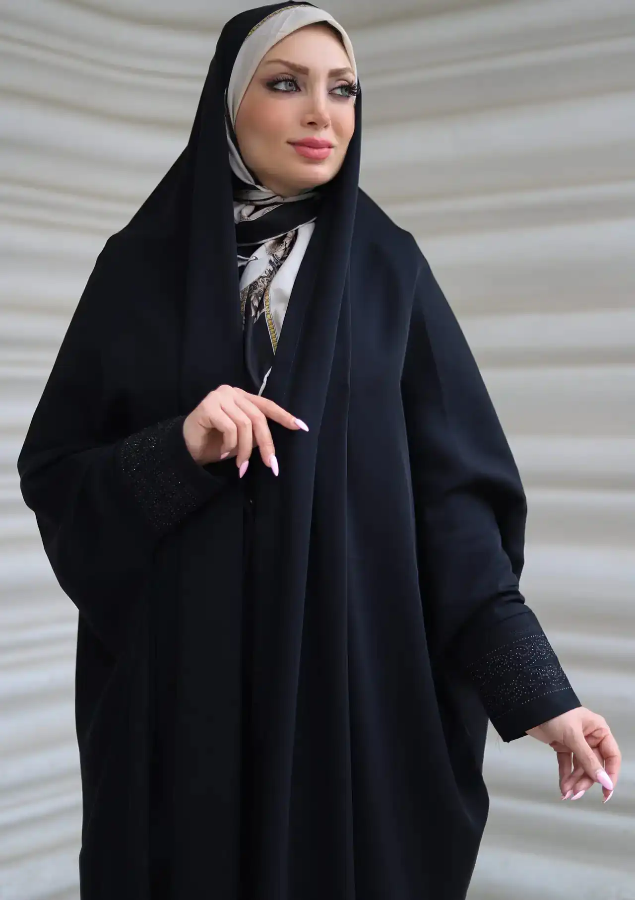 مدل چادر عربی مچ دار ساده و گیپوردار با مدل های زیبا و جدید برای شیک پوشان