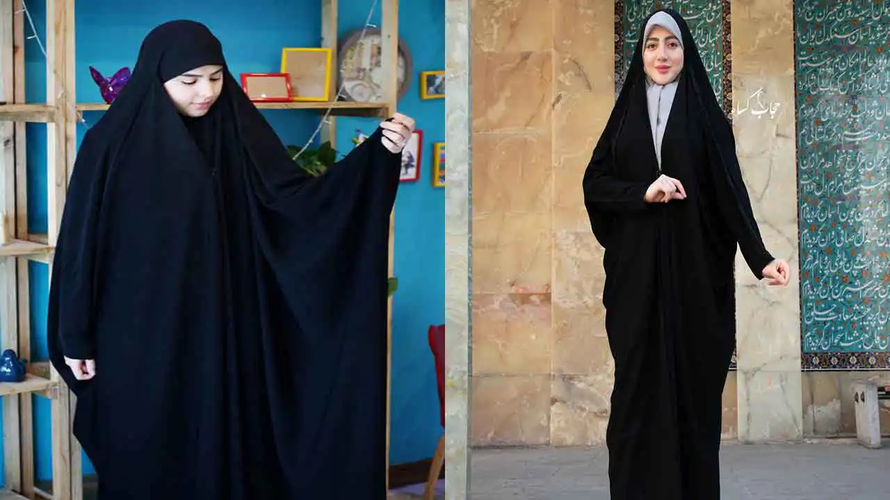 مدل چادر صدفی + نحوه استایل کردن شیک و به روز با چادر صدفی