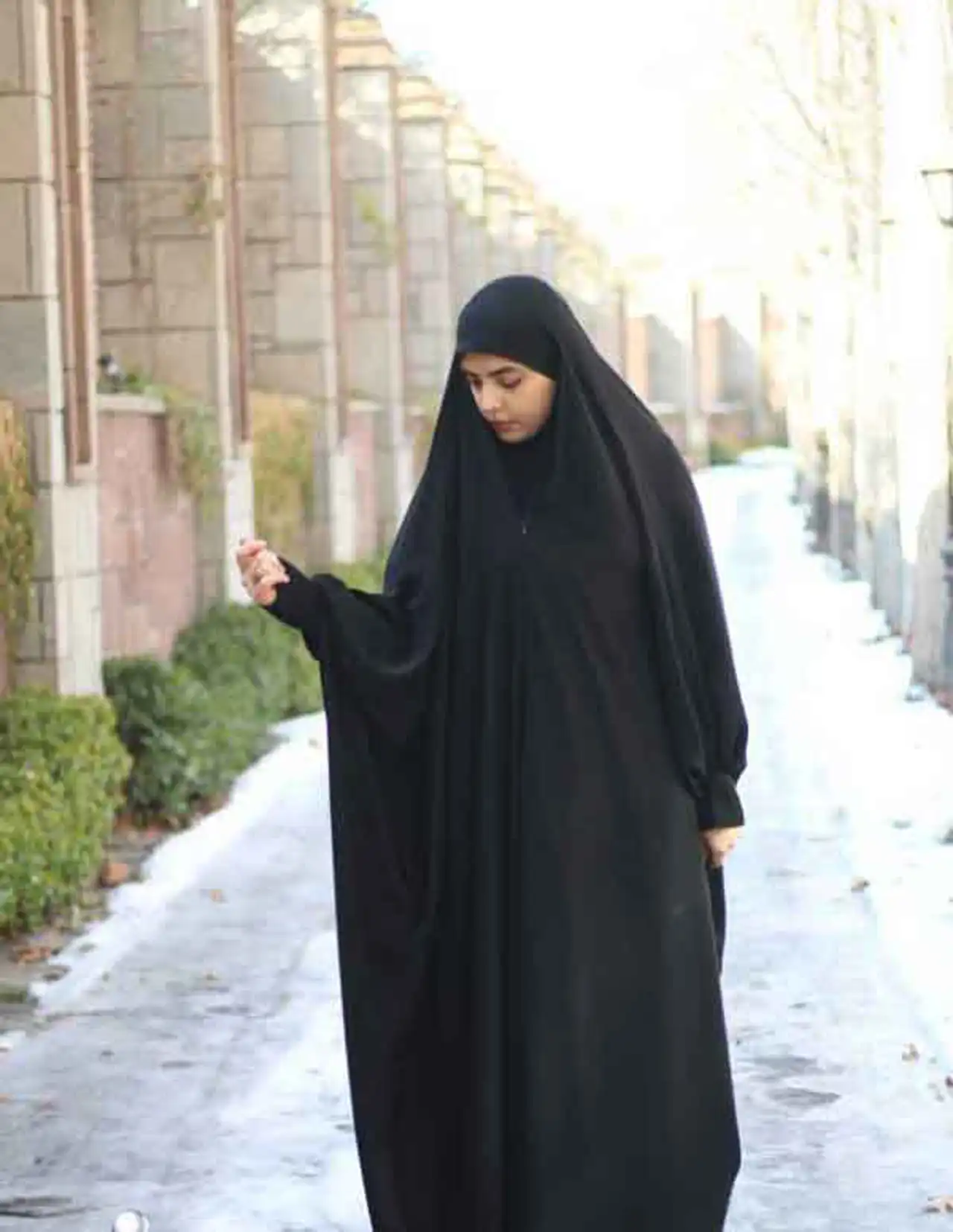 مدل چادر صدفی + نحوه استایل کردن شیک و به روز با چادر صدفی