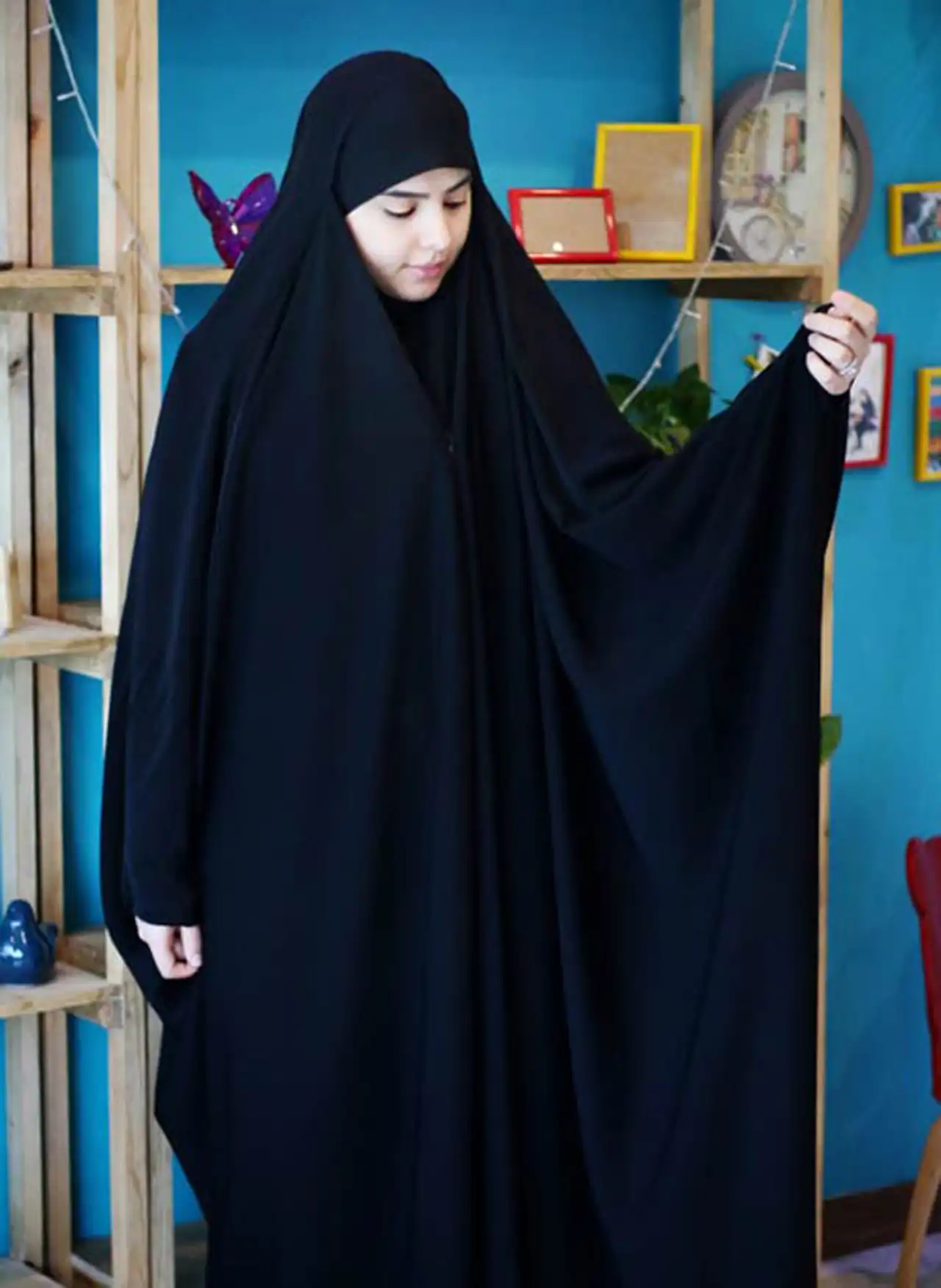 مدل چادر صدفی + نحوه استایل کردن شیک و به روز با چادر صدفی