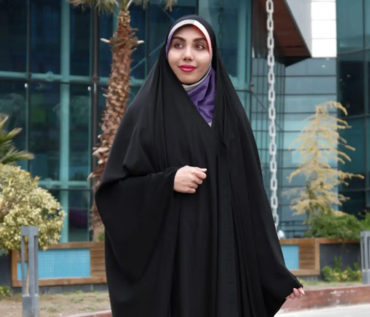 مدل چادر صدفی + نحوه استایل کردن شیک و به روز با چادر صدفی