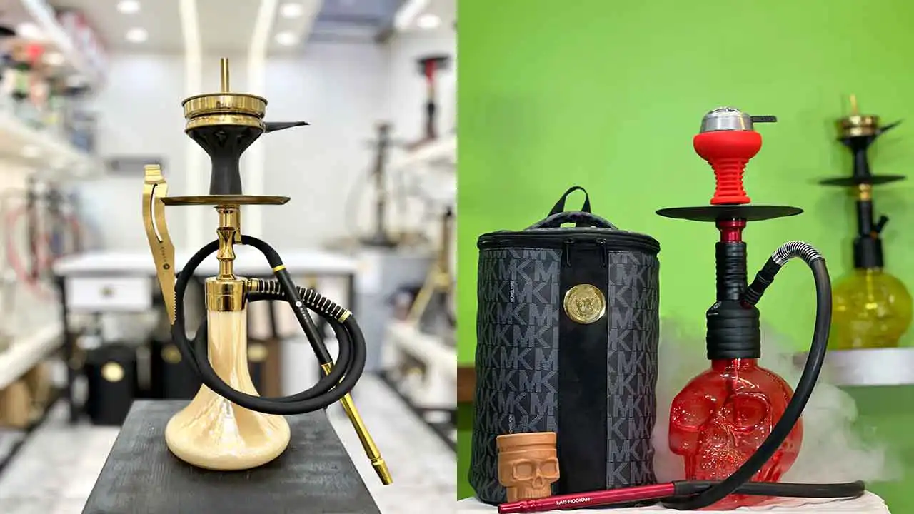 مدل قلیان لاکچری + مدل های جالب و زیبا قلیان شیشه ای و برنجی در طرح های متنوع