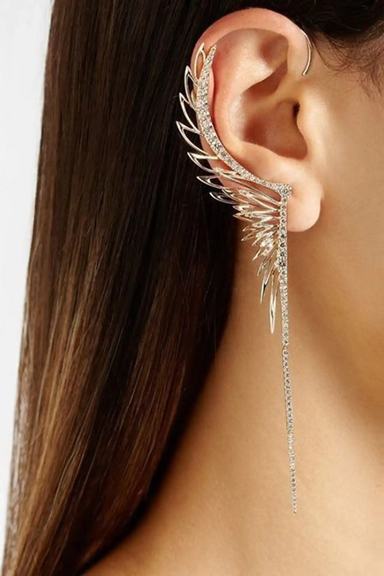 مدل گوشواره ایرکاف نقره ای و طلایی با طرح های شیک و خاص برای شیک پوشان