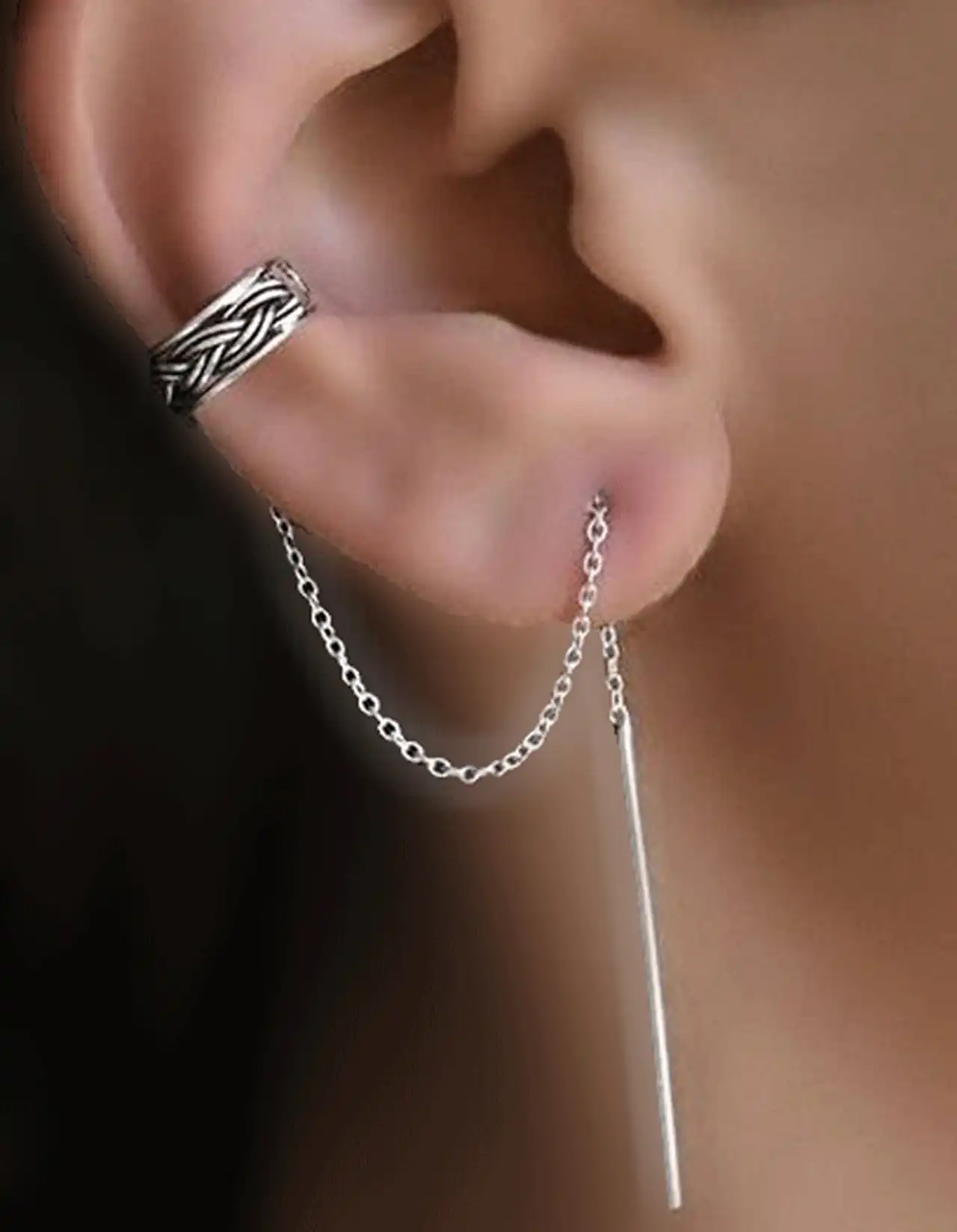 مدل گوشواره ایرکاف نقره ای و طلایی با طرح های شیک و خاص برای شیک پوشان