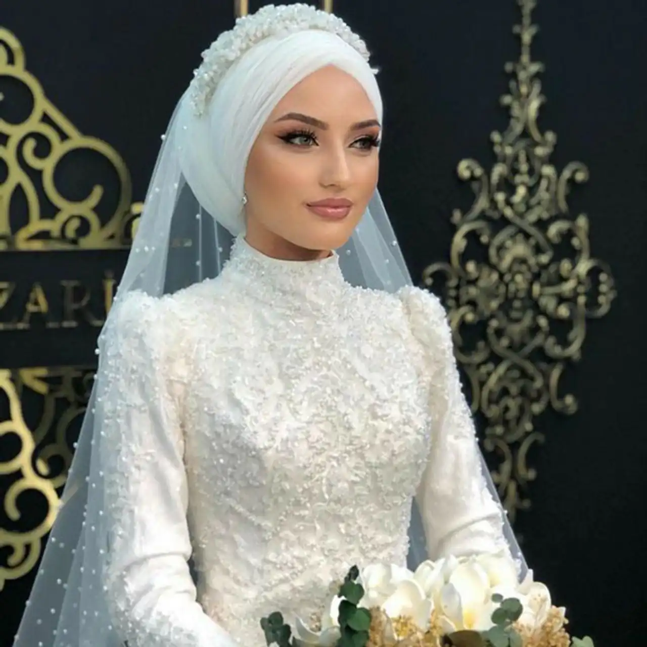 مدل حجاب عروس + زیباترین و خاص ترین میکاپ ها و لباس های عروس جدید