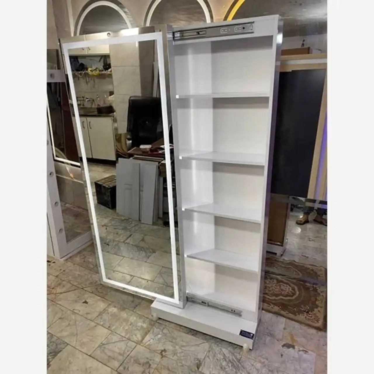 مدل جا کفشی با آینه + مدل های لاکچری و شیک جا کفشی دیواری و ایستاده مناسب ورودی خانه