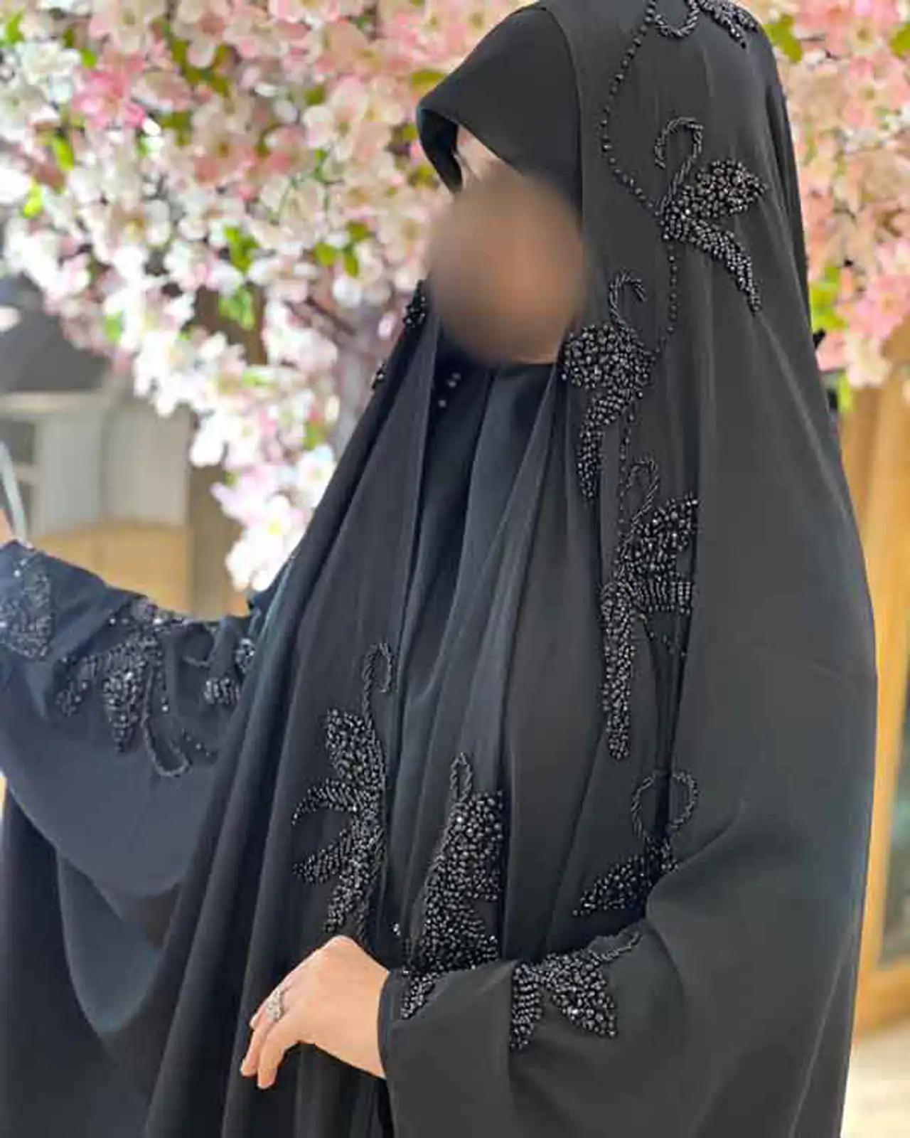 مدل جدید چادر لبنانی عربی و بحرینی با طرح های ساده و گیپور دار که عاشقش میشید