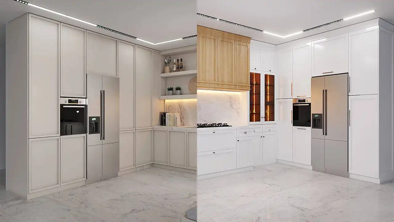مدل کابینت از سقف تا پایین + ایده های جدید برای طراحی کابینت آشپزخانه مدل کمدی