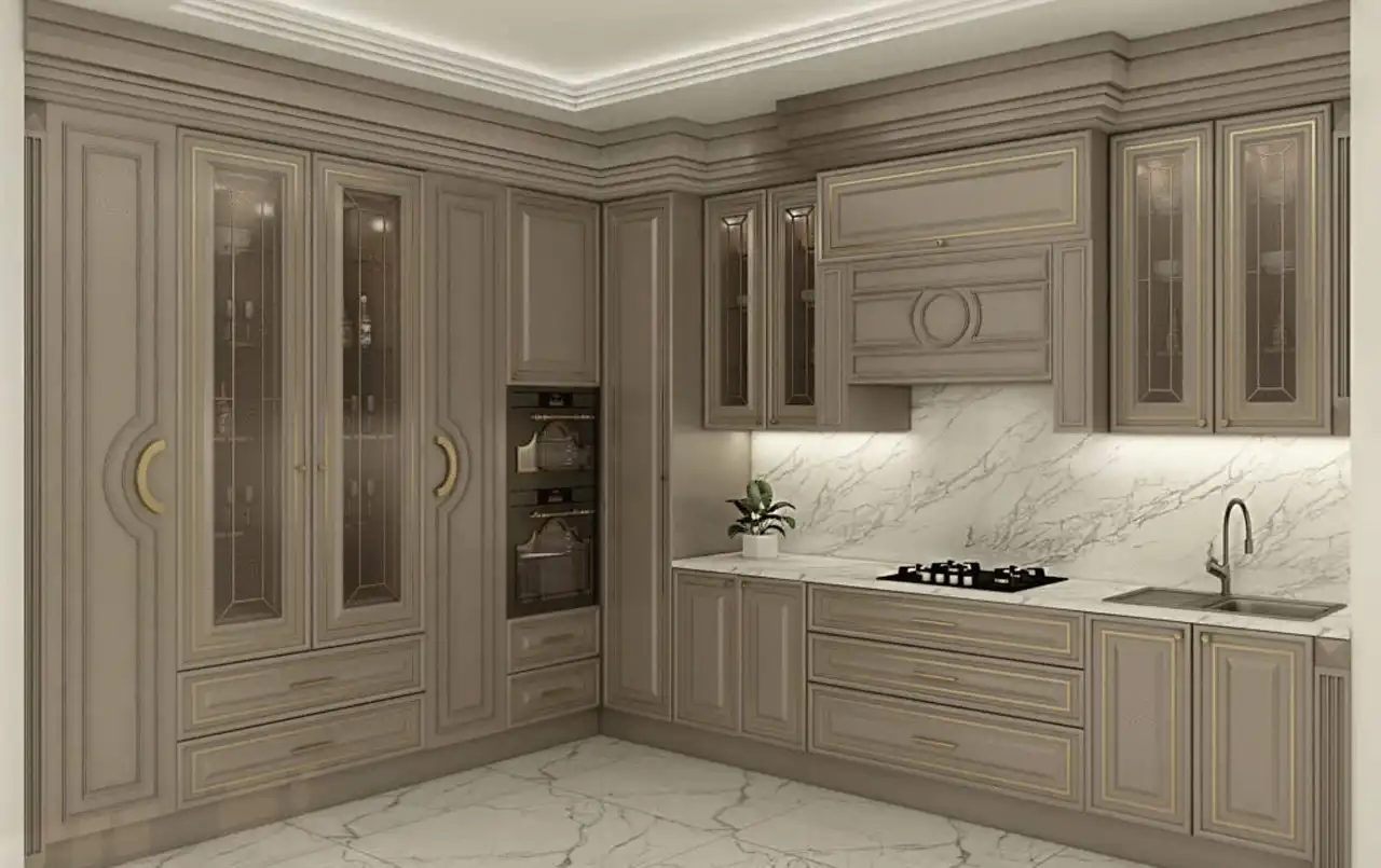 مدل کابینت از سقف تا پایین + ایده های جدید برای طراحی کابینت آشپزخانه مدل کمدی