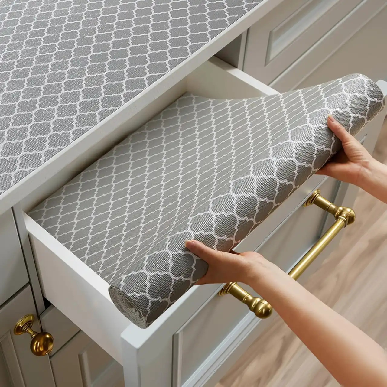 مدل کفپوش کابینت + زیبایی، محافظت و کارایی بیشتر با استفاده از کفپوش های جدید برای کابینت